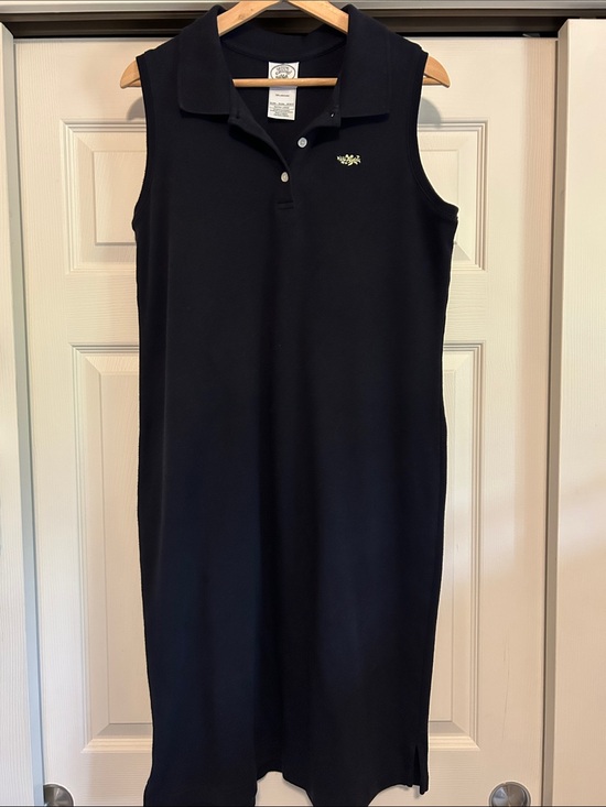 Laura Ashley Dresses & Skirts - Laura Ashley Sleeveless Polo Midi Navy Dress Size XL 100% Cotton